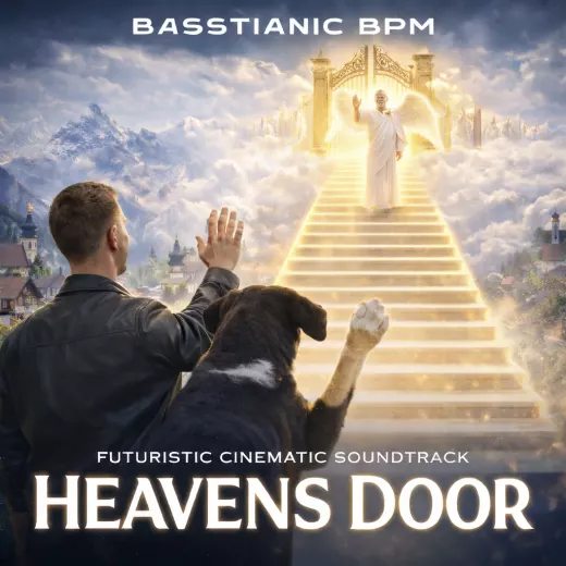 Official cover artwork for Heavens Door (Futuristic Cinematic Soundtrack)