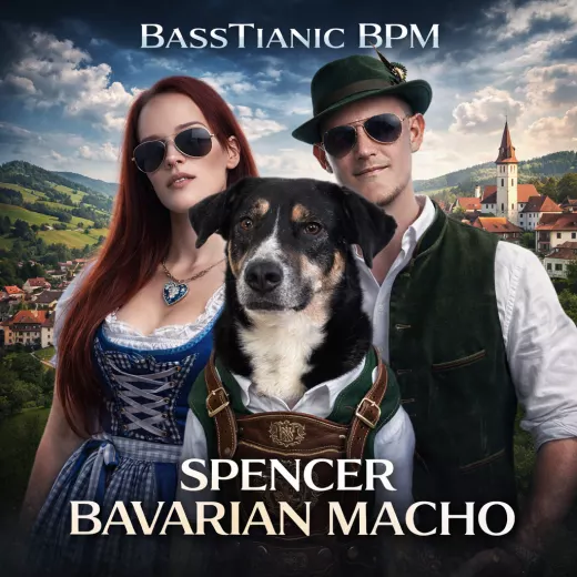 Official cover artwork for Spencer Bavarian Macho