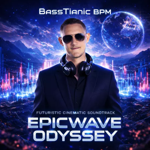 Official cover artwork for Epicwave Odyssey (Futuristic Cinematic Soundtrack) - Album