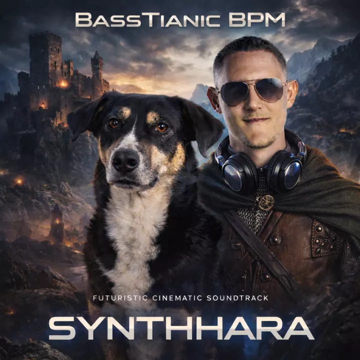 Cover artwork for Synthhara (Futuristic Cinematic Soundtrack) - EP