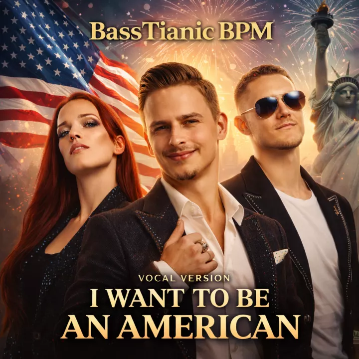 Cover artwork for I want to be an American (Vocal Version)